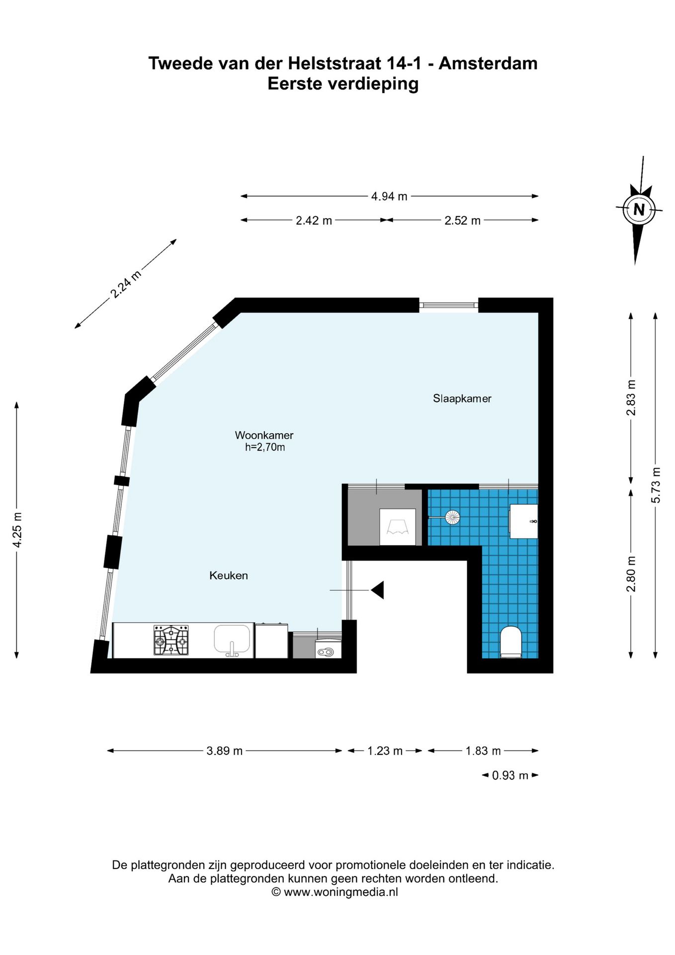 Foto 20 van Tweede Van der Helststraat 14-1