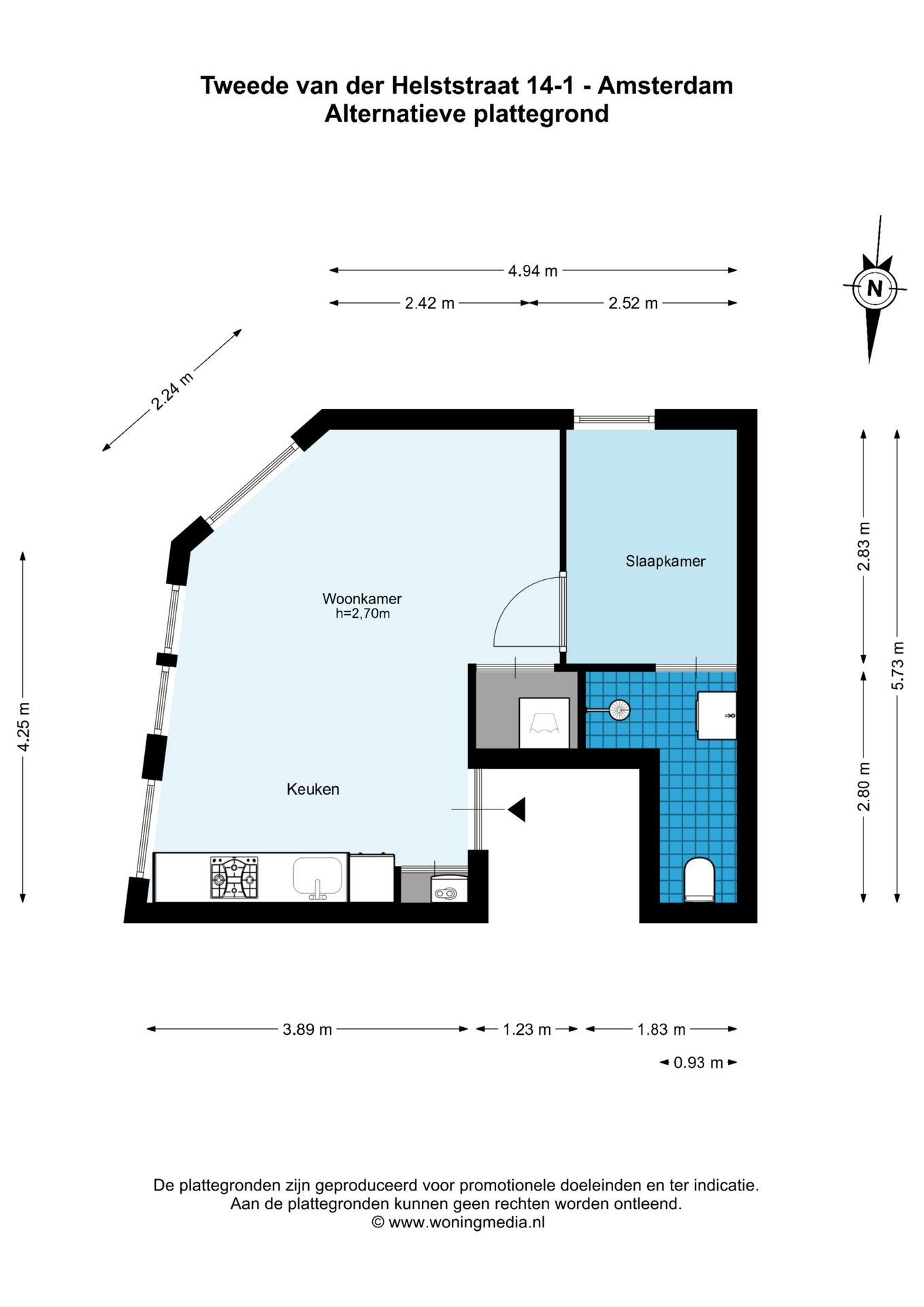Foto 21 van Tweede Van der Helststraat 14-1