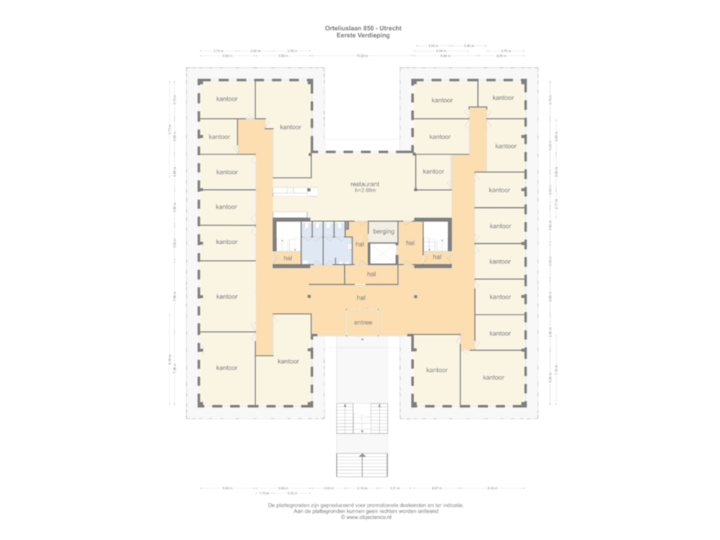 Plattegrond eerste verdieping