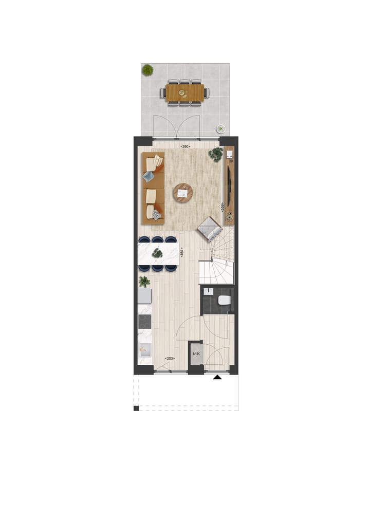 Photo 3 of Tussenwoning (Bouwnr. 13)