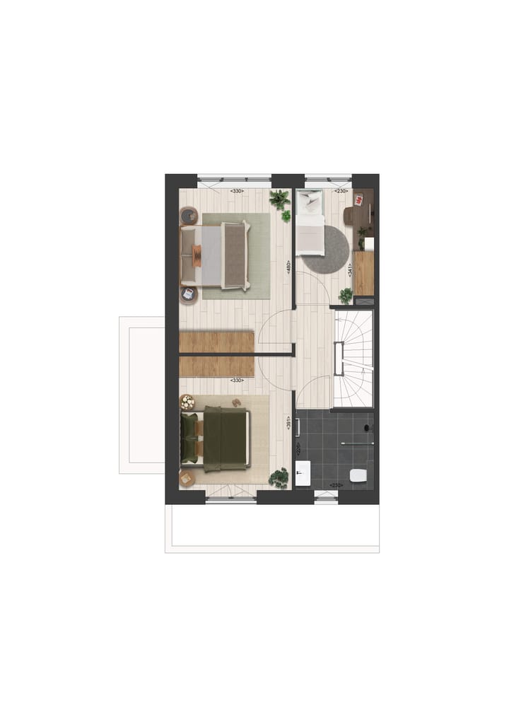 Foto 3 van Hoekwoningen (Bouwnr. 16)