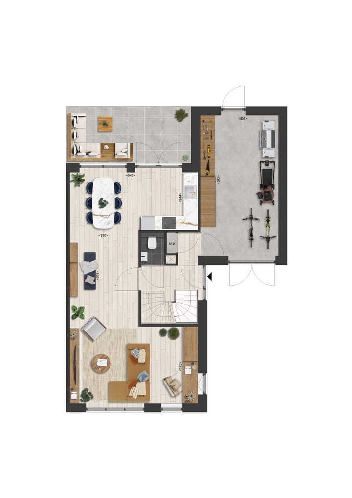 Photo 2 of Twee-onder-een-kap klein (Bouwnr. 19)