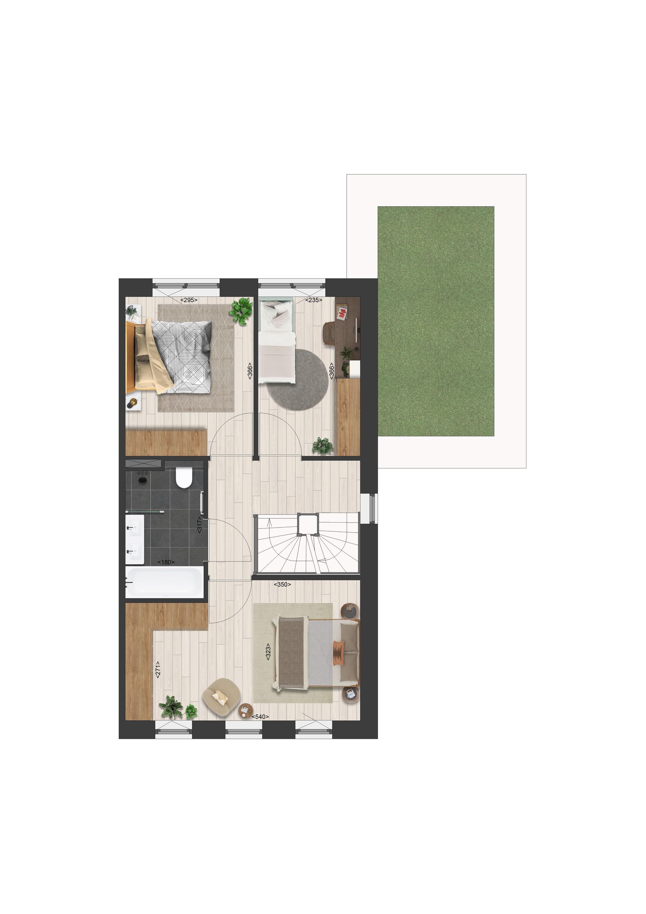 Foto 3 van Twee-onder-een-kap klein (Bouwnr. 19)