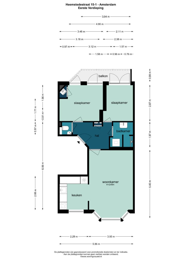 Foto 34 van Heemstedestraat 15-1