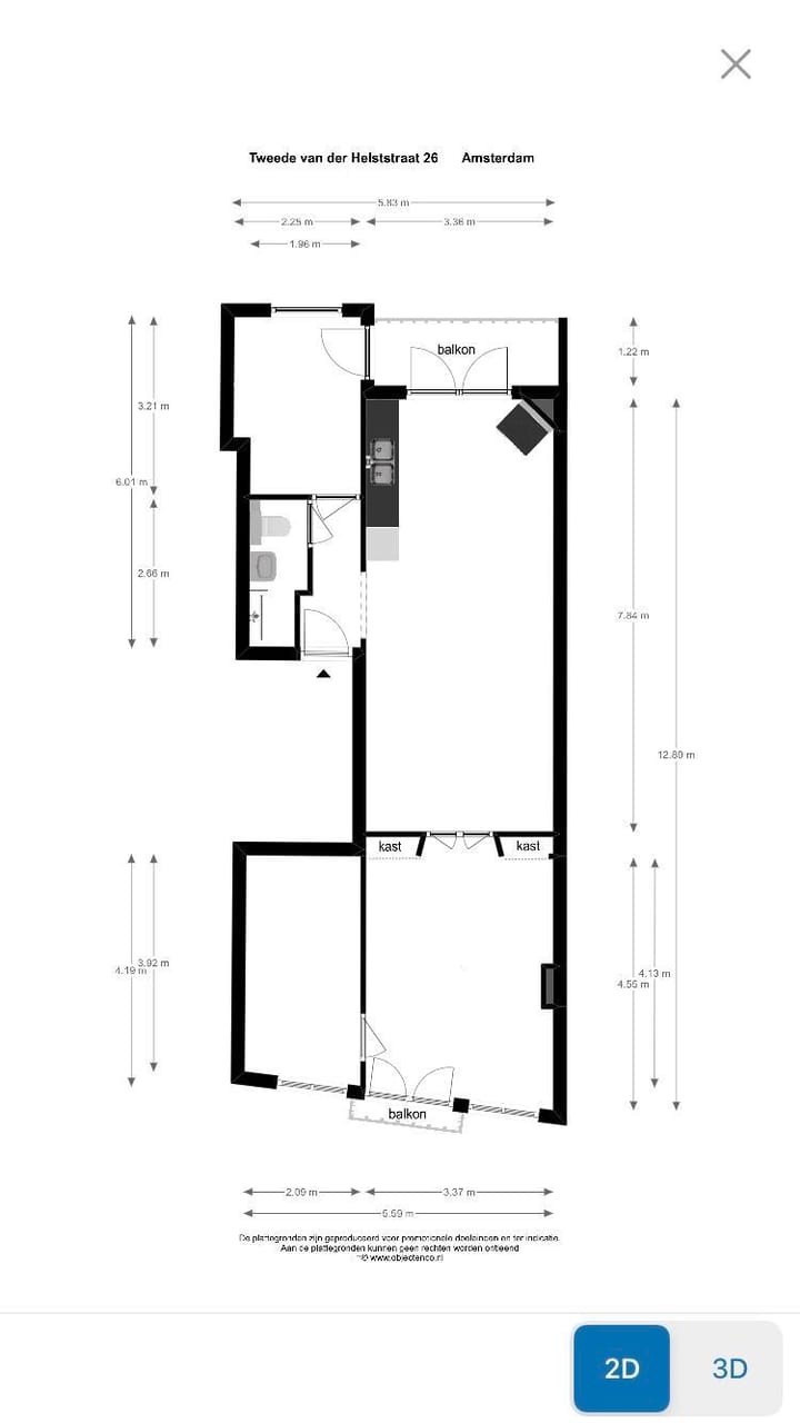 Foto 46 van Tweede Van der Helststraat 26-2