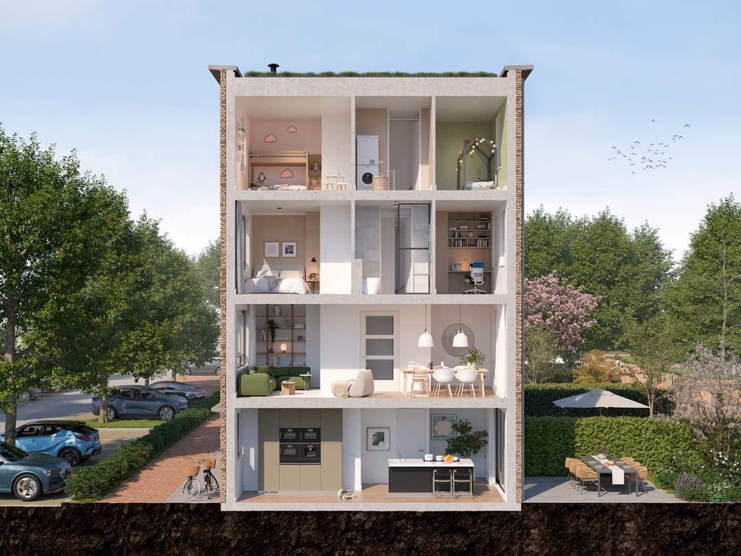 Foto 7 van 4-Laagse tussenwoning (Bouwnr. 21)