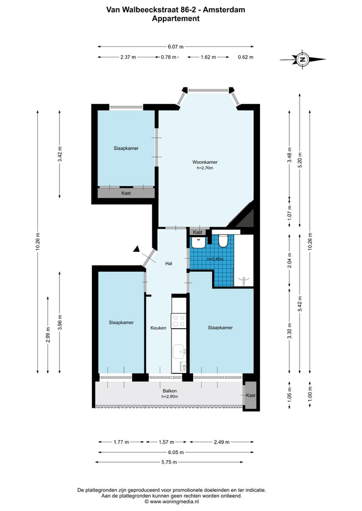 Foto 24 van Van Walbeeckstraat 86-2