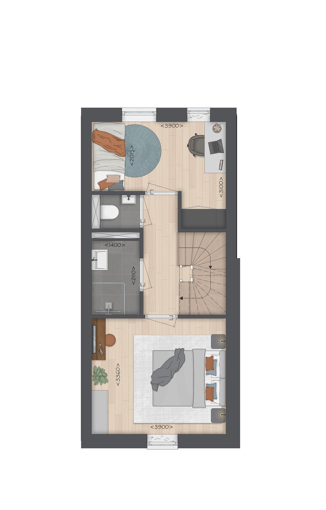 Foto 7 van Type F Tussenwoning (Bouwnr. 605)