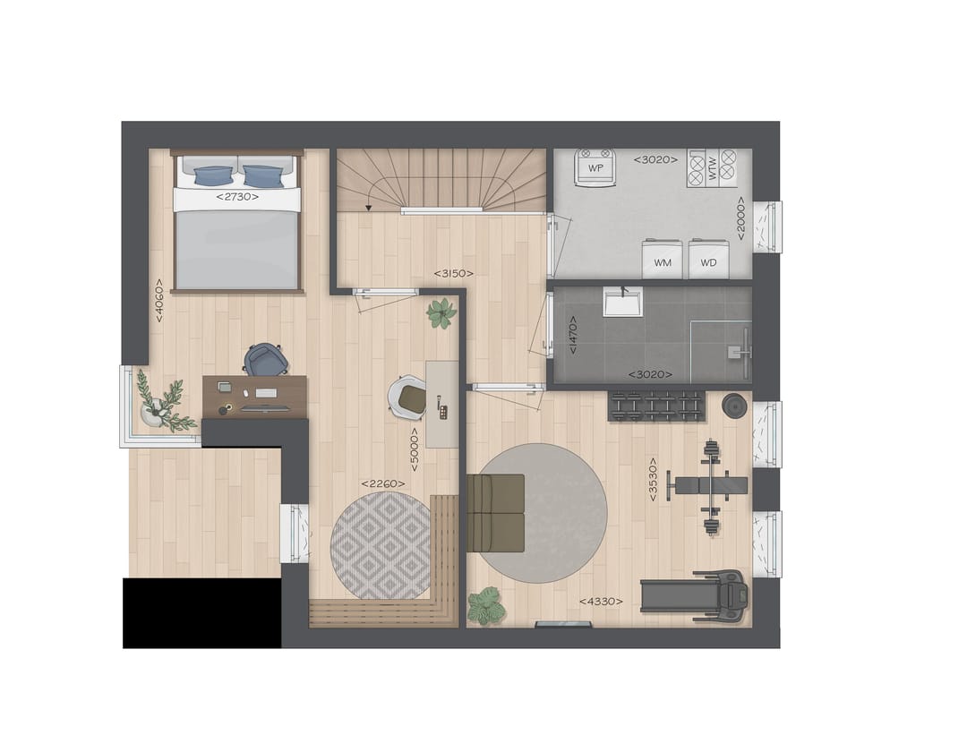 Foto 7 van Type H Eindwoning (Bouwnr. 615)