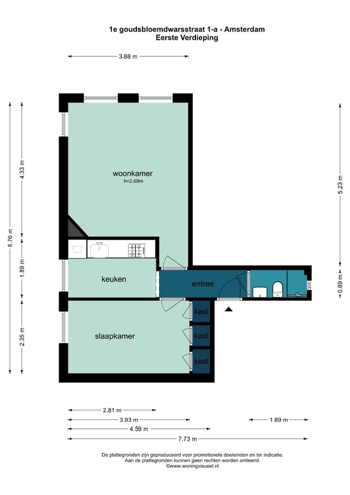 Foto 27 van Eerste Goudsbloemdwarsstraat 1-A