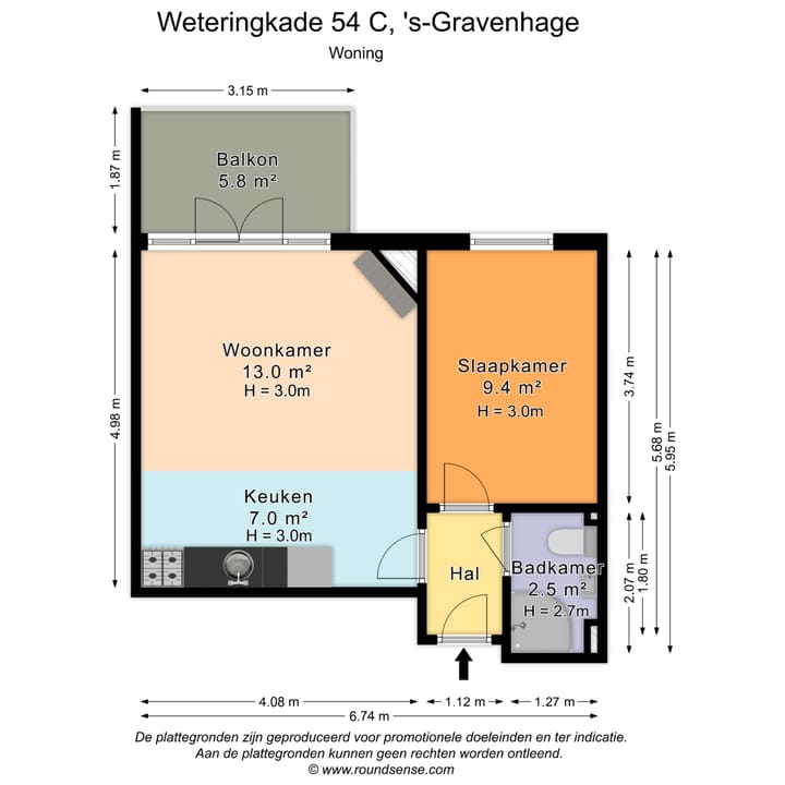 Foto 16 van Weteringkade 54-C