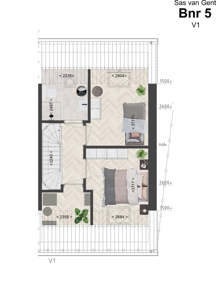 Foto 4 van Hoek- en tussenwoning (Bouwnr. 5)