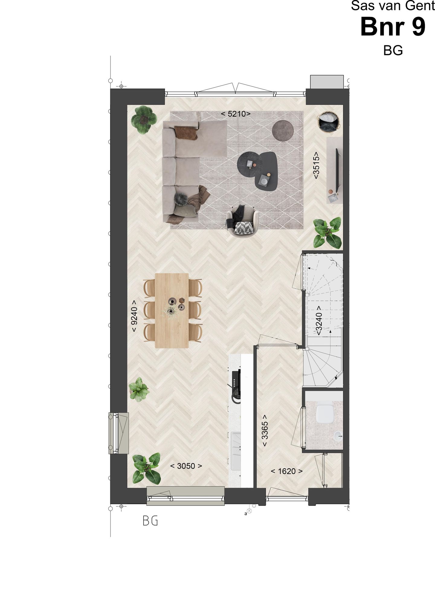 Foto 4 van Hoek- en tussenwoning (Bouwnr. 9)