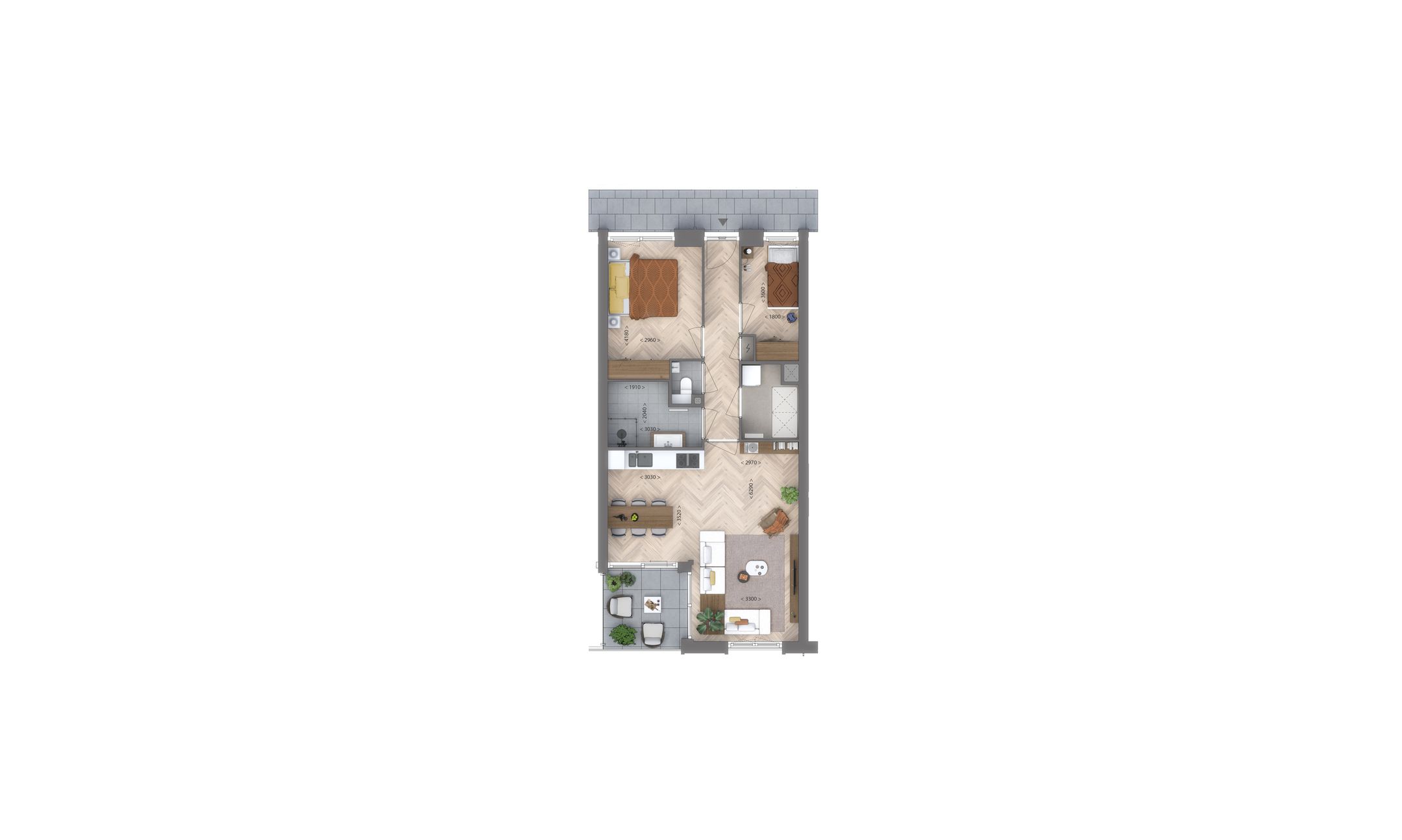 Photo 3 of 3-kamer appartement (Bouwnr. A07compact)