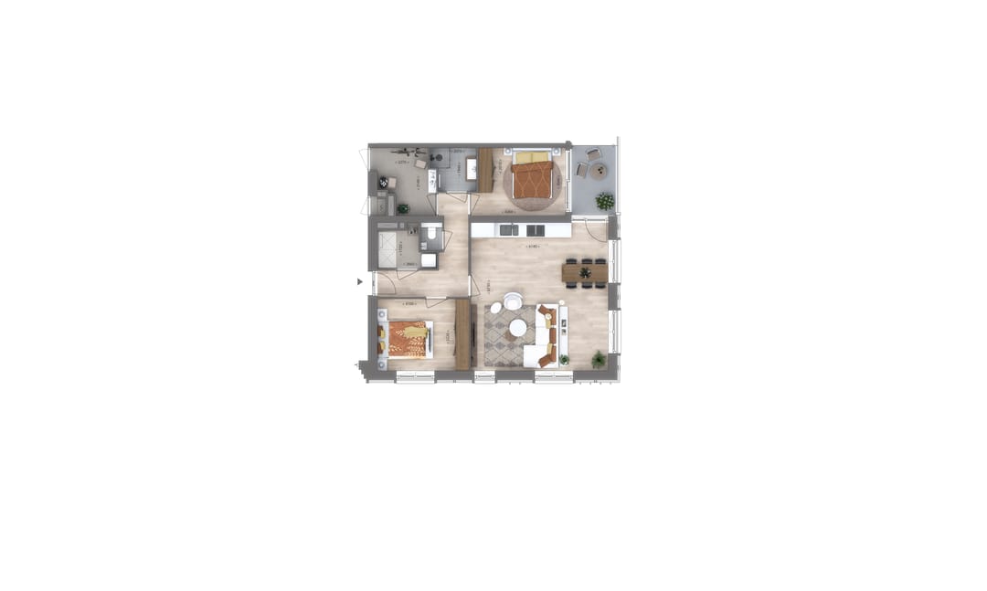 Photo 2 of 3-kamer appartement (Bouwnr. A26 groot)