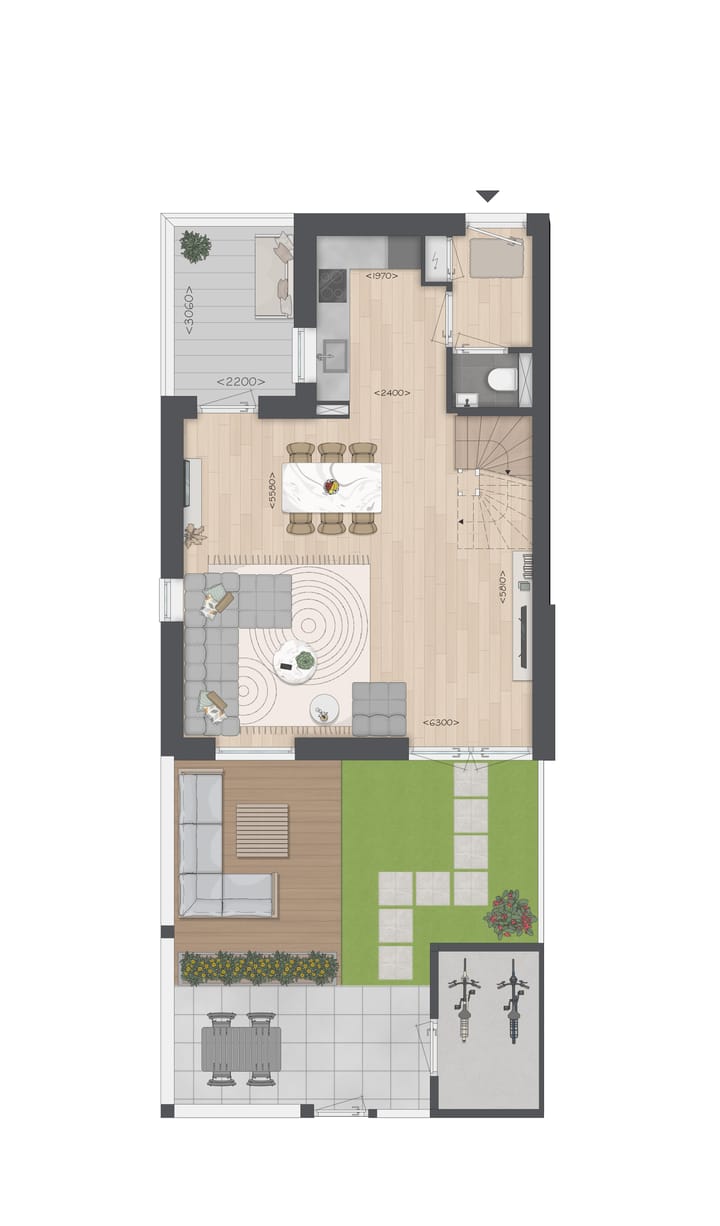 Foto 4 van Type  G Hoekwoning (Bouwnr. 606)