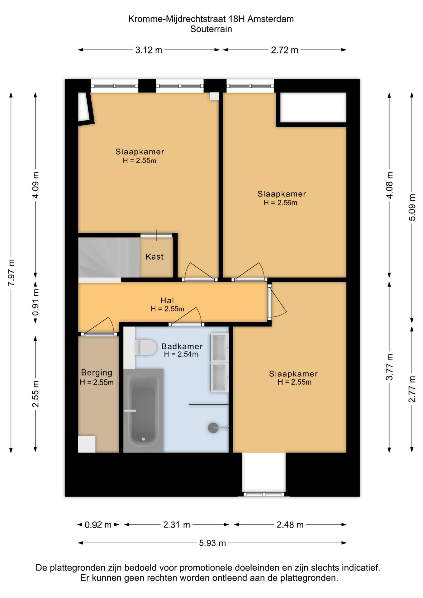 Foto 40 van Kromme-Mijdrechtstraat 18-H