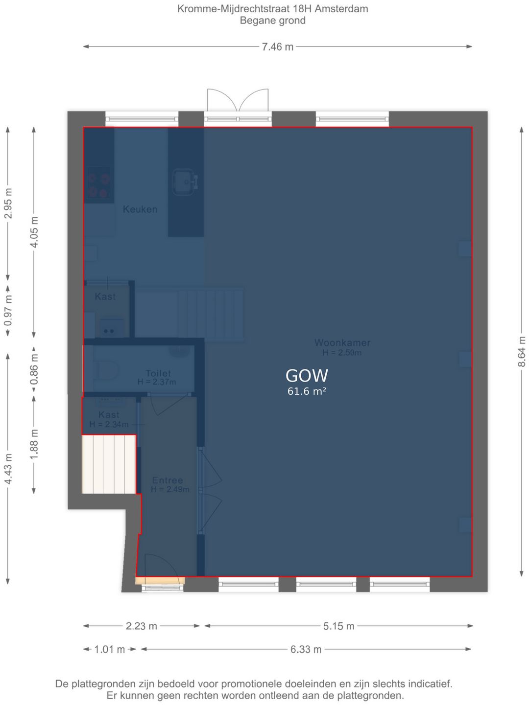 Foto 41 van Kromme-Mijdrechtstraat 18-H