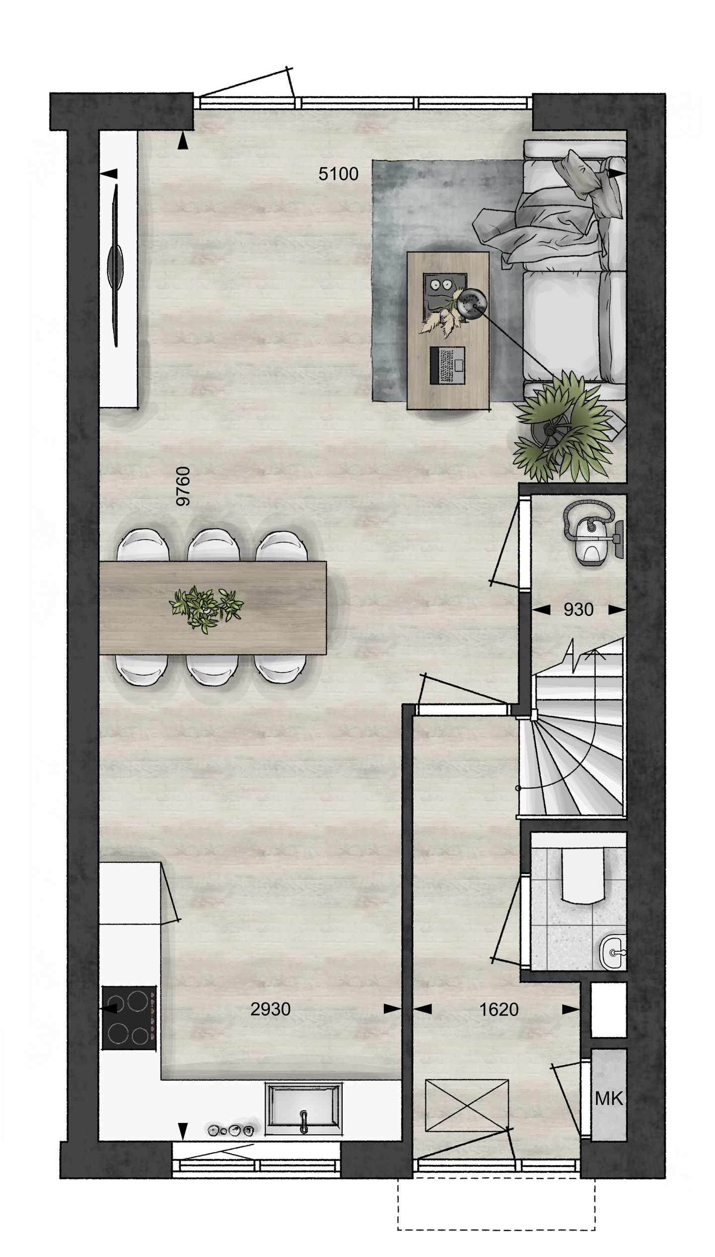 Foto 4 van Hoekwoning (Bouwnr. 107a)