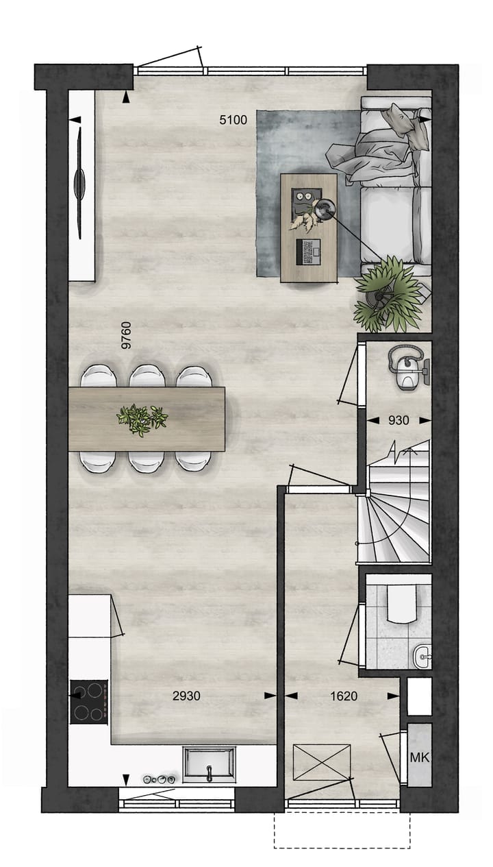 Foto 4 van Hoekwoning (Bouwnr. 107a)