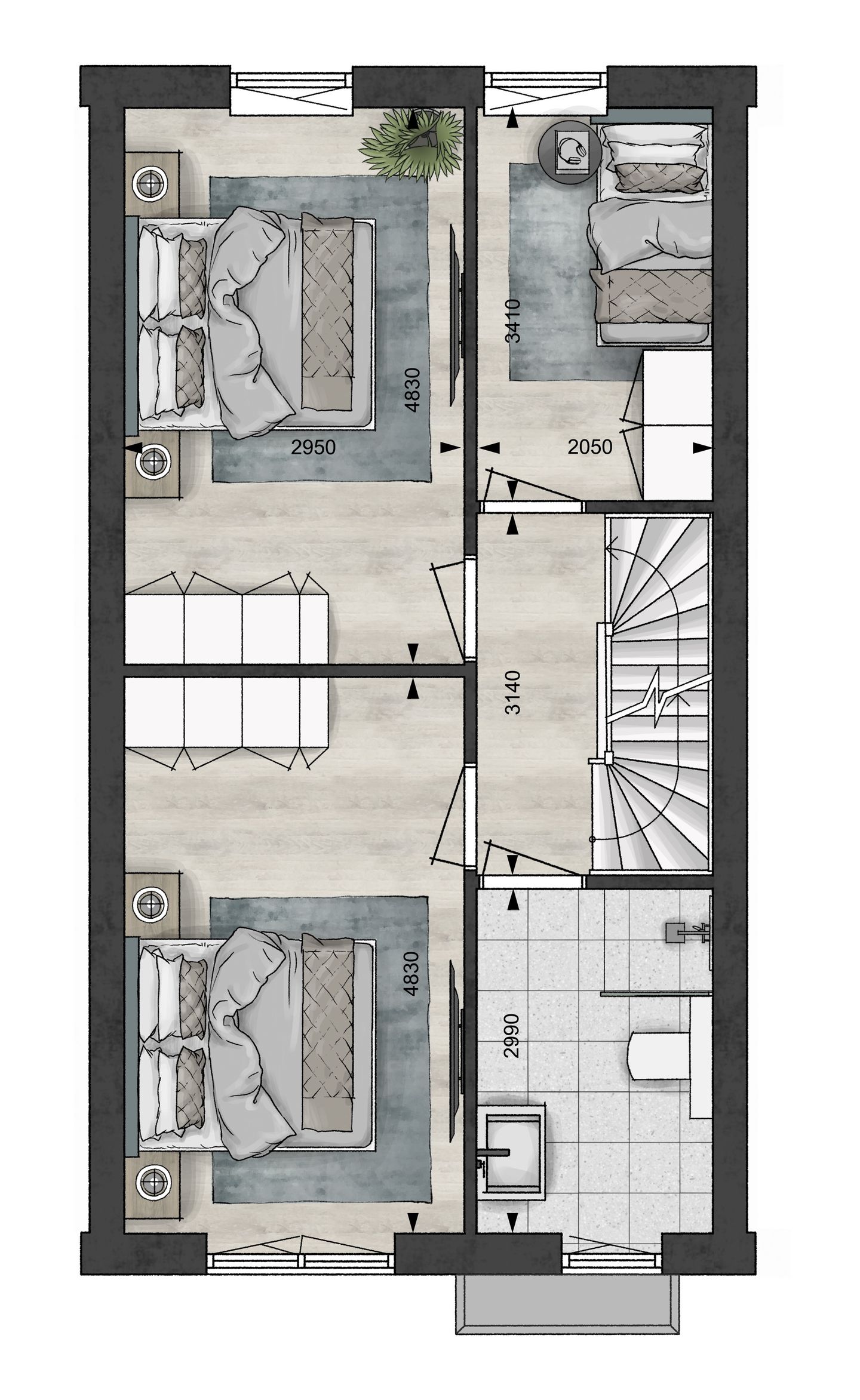 Foto 5 van Tussenwoning (Bouwnr. 107c)