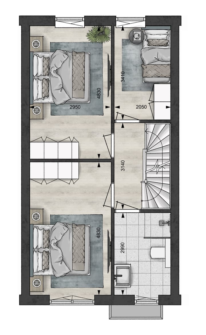 Foto 5 van Tussenwoning (Bouwnr. 107e)
