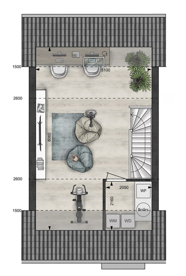 Foto 6 van Tussenwoning (Bouwnr. 107e)