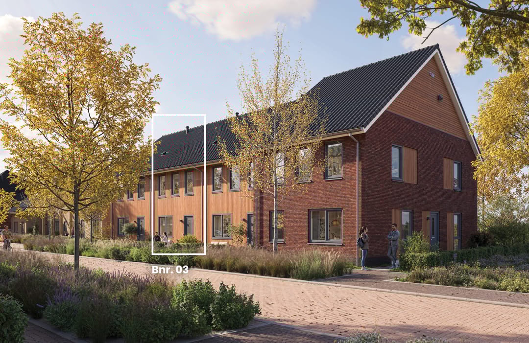 Foto 1 van Tussenwoningen type C60 (Bouwnr. 3)