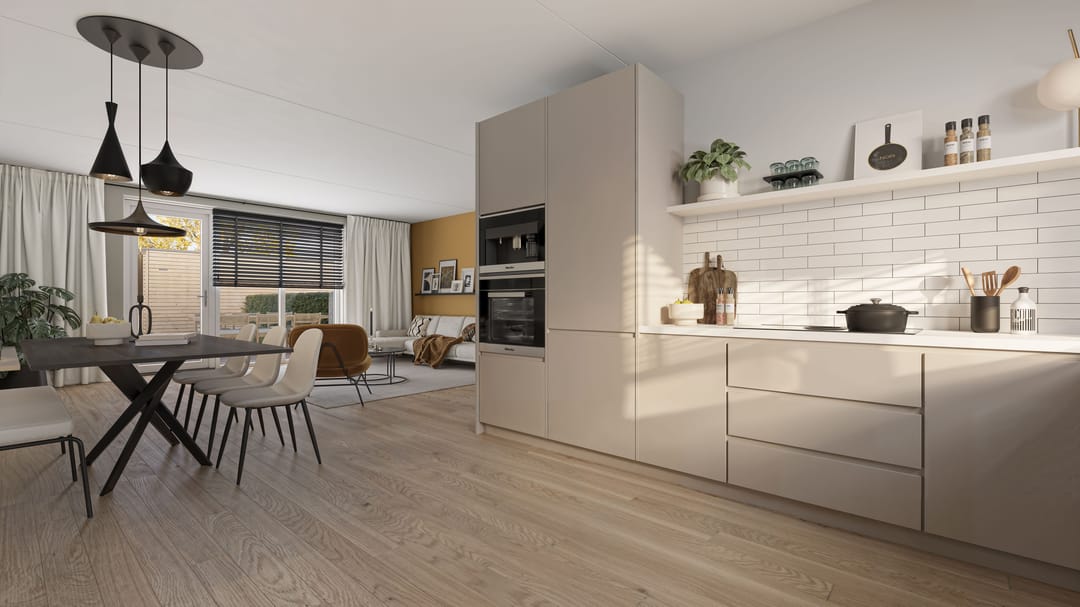 Foto 2 van Tussenwoningen type C60 (Bouwnr. 13)