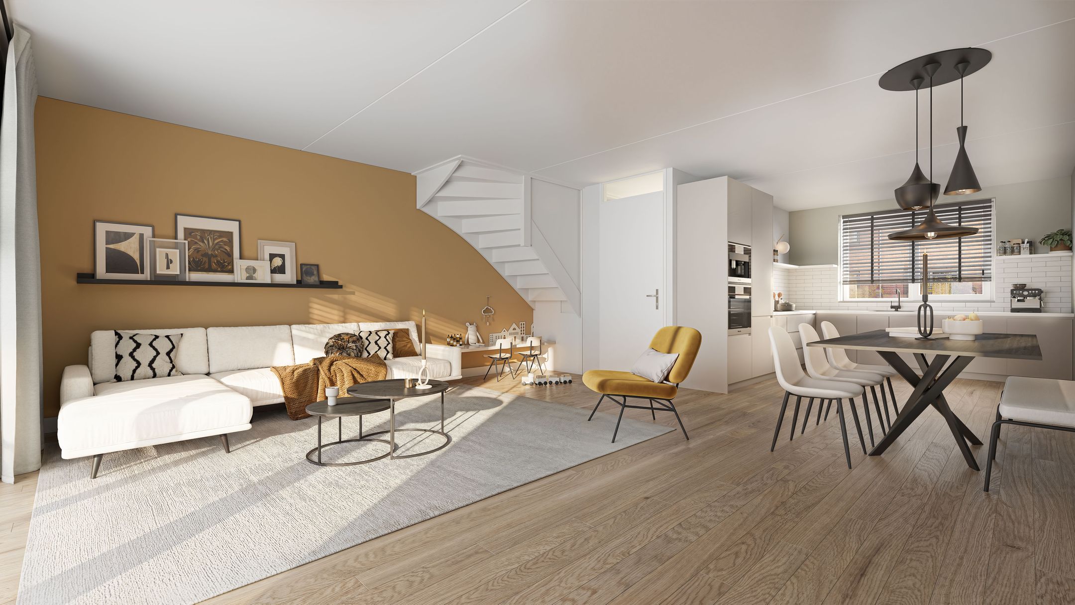 Foto 3 van Tussenwoningen type C60 (Bouwnr. 14)