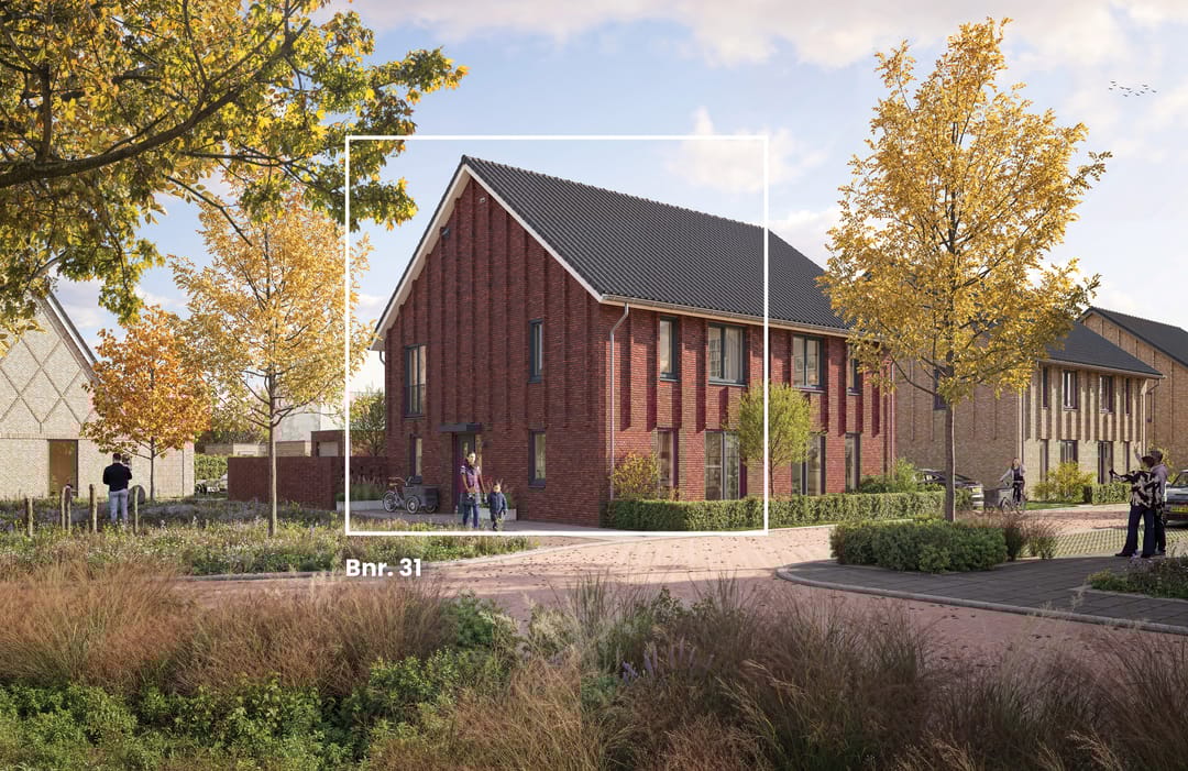 Foto 1 van 2 onder 1 kap woning type E 60 (Bouwnr. 31)