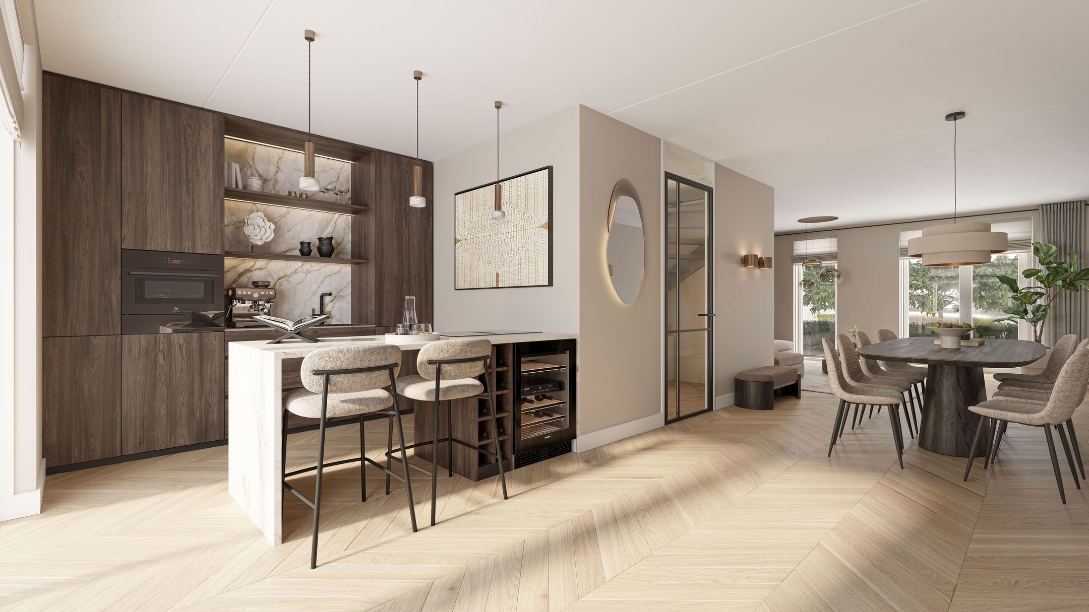 Foto 3 van 2 onder 1 kap woning type E 60 (Bouwnr. 33)