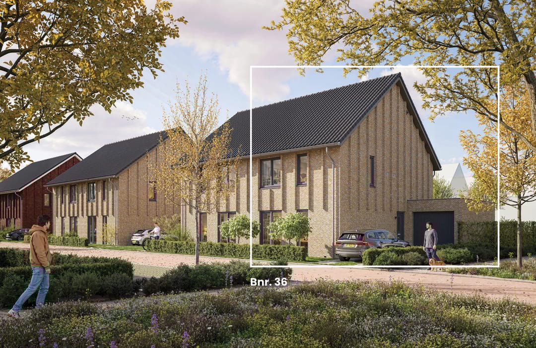 Foto 1 van 2 onder 1 kap woning type E 60 (Bouwnr. 36)