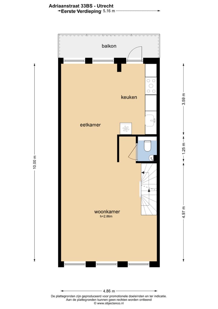 Foto 44 van Adriaanstraat 33-BS