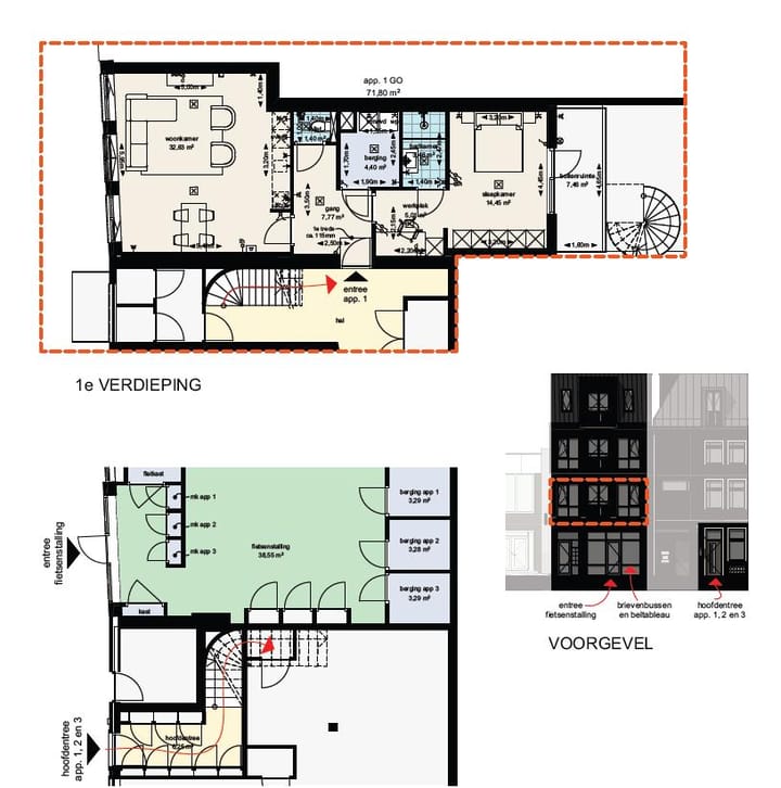 Foto 2 van Markt 1 H (Bouwnr. 1)