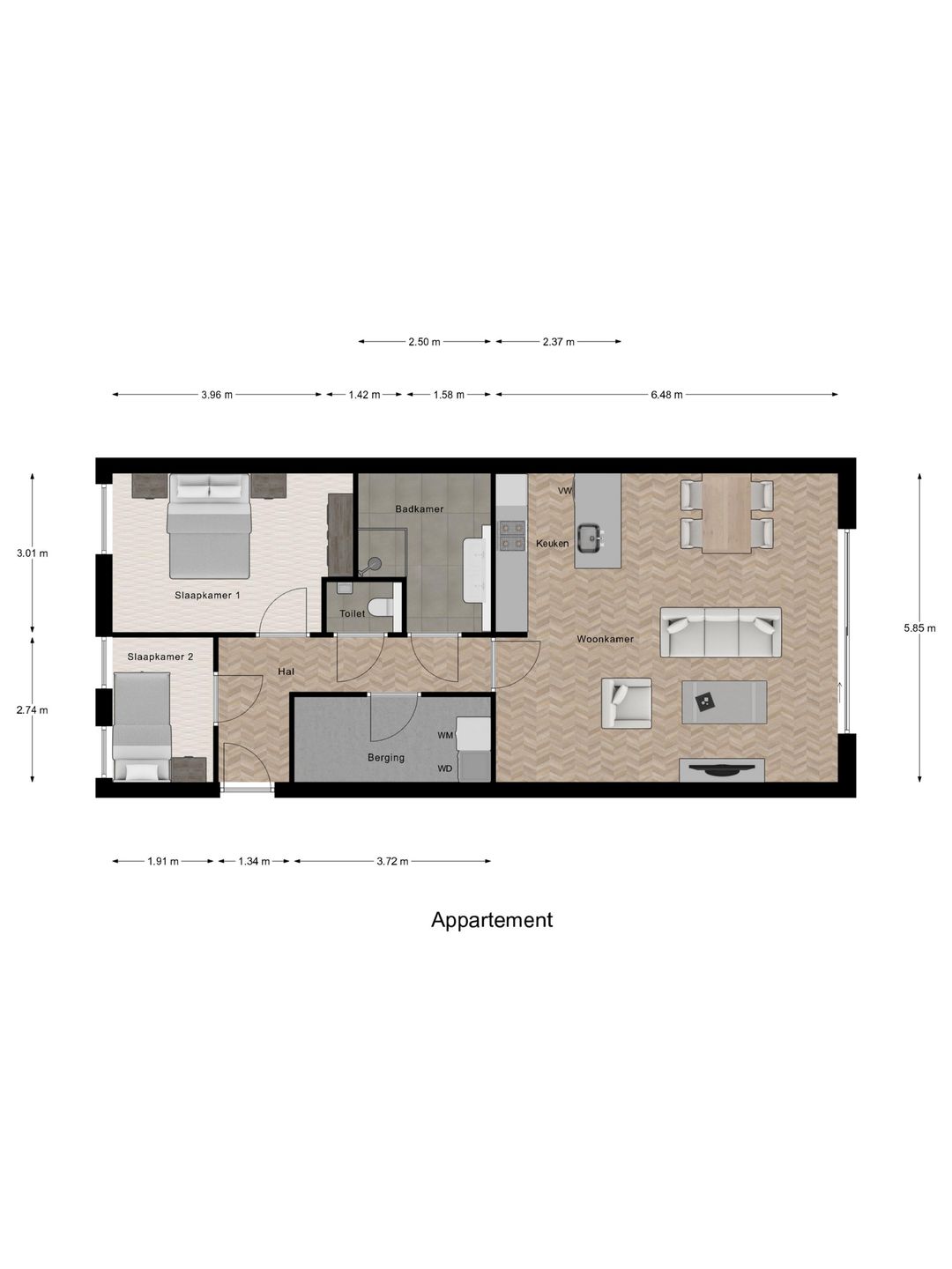 Foto 2 van Appartement (Bouwnr. 7 A)