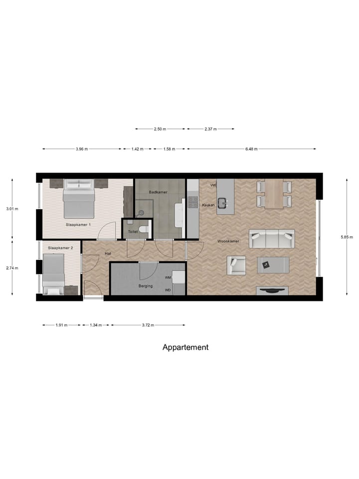 Foto 2 van Appartement (Bouwnr. 7 A)