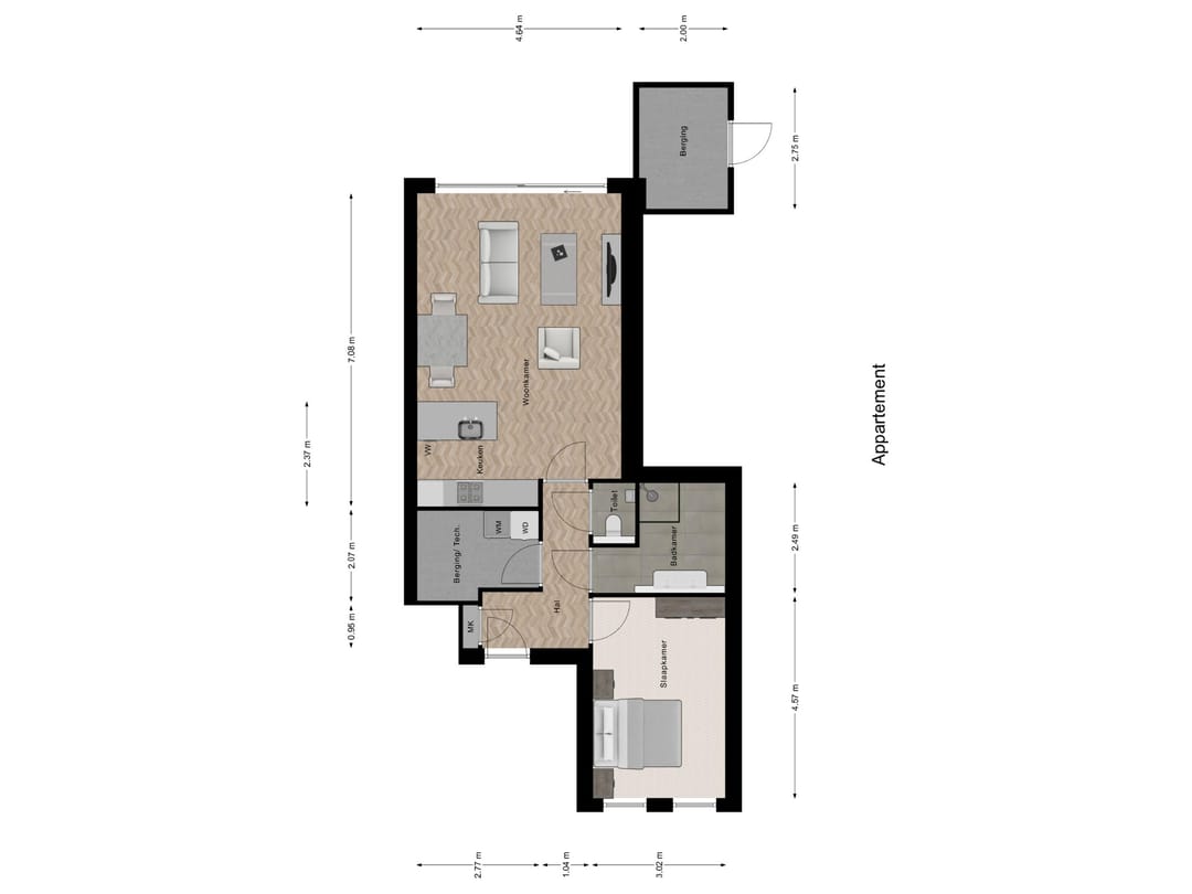 Foto 2 van Appartement (Bouwnr. 7)