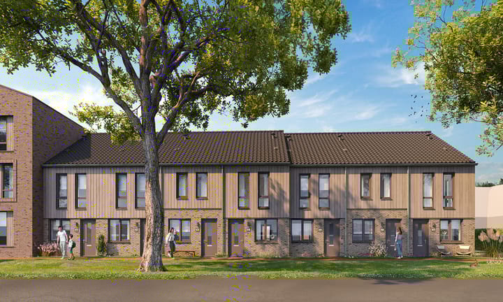 Foto van Berkummer Dijck - Trompetbloem Tussenwoning