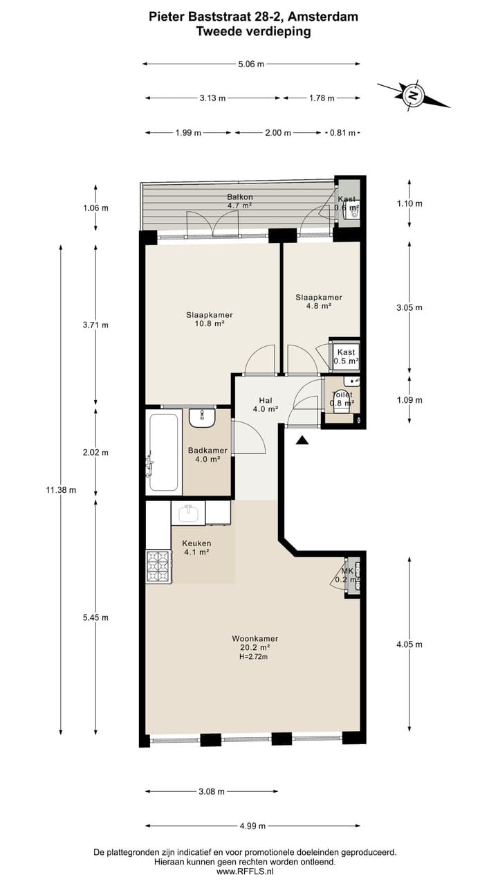 Foto 24 van Pieter Baststraat 28-2