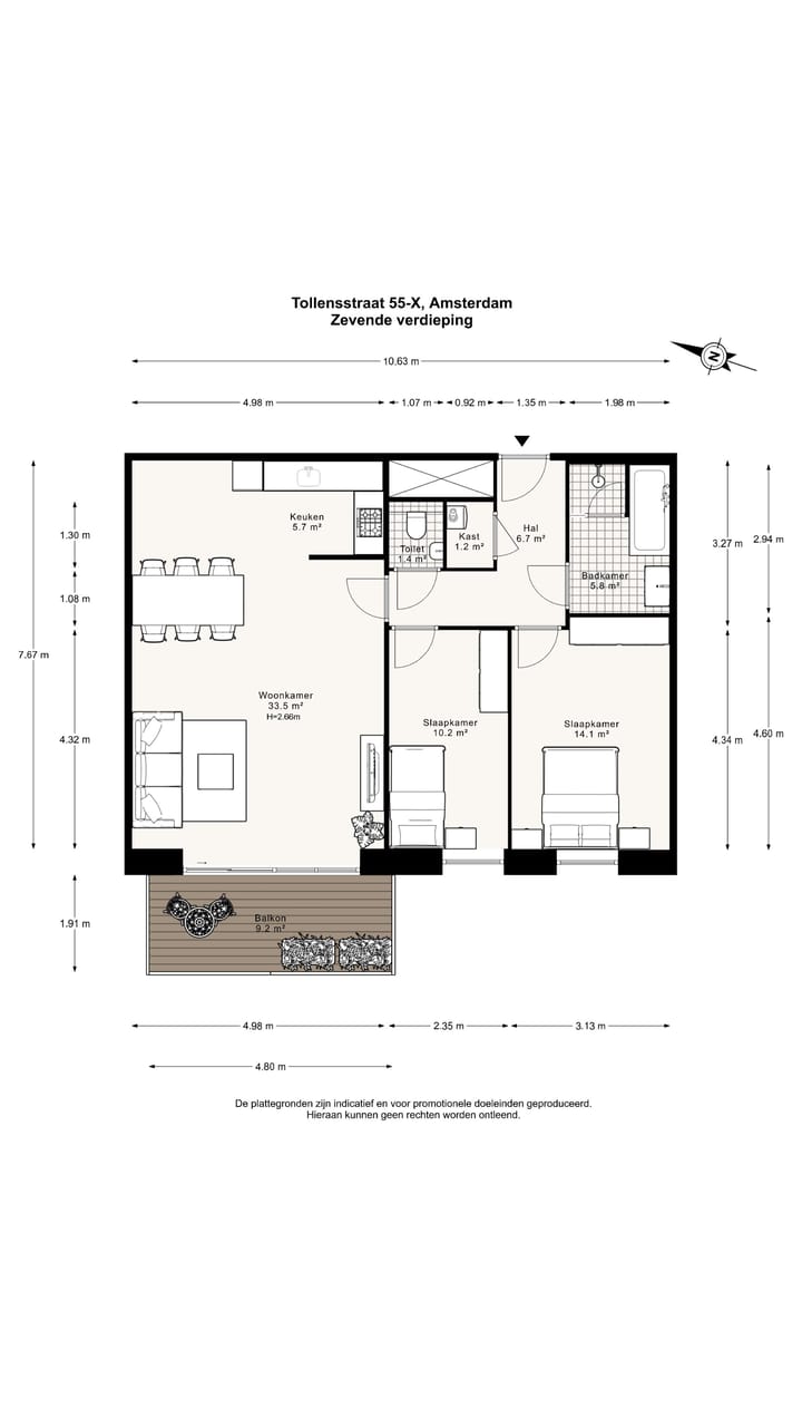 Photo 35 of Tollensstraat 55-X