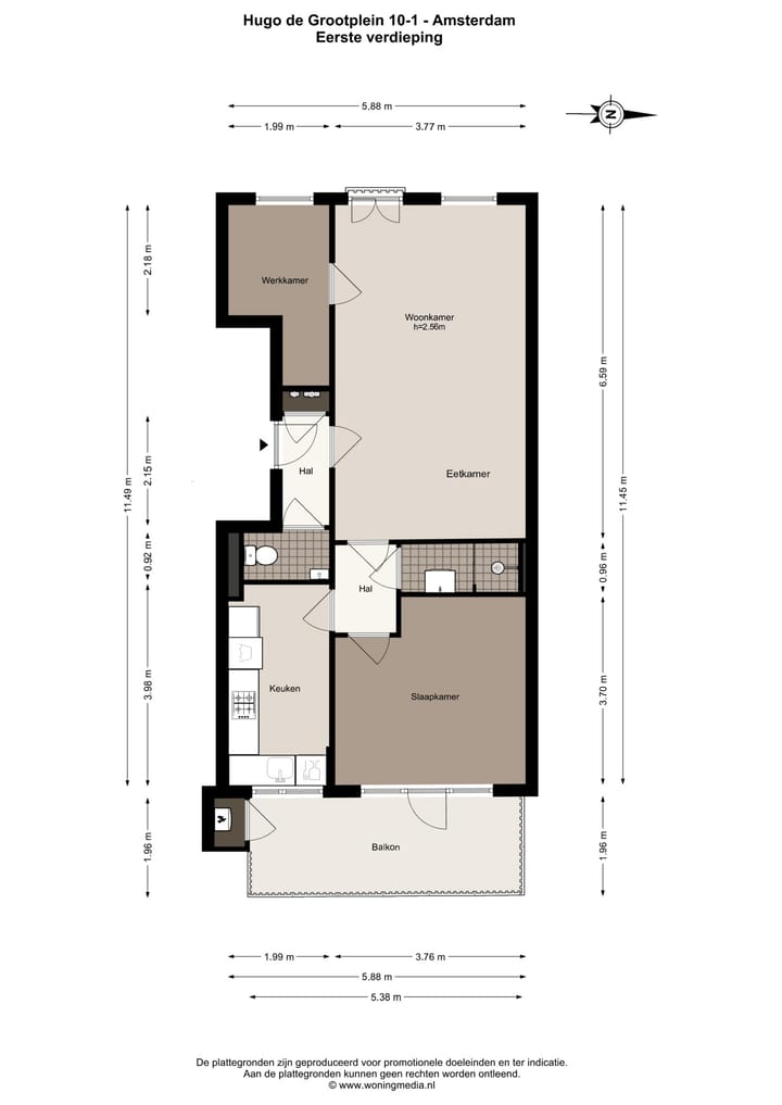 Foto 25 van Hugo de Grootplein 10-1