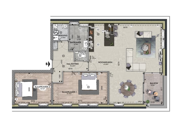 Foto 4 van BN (Bouwnr. 5)