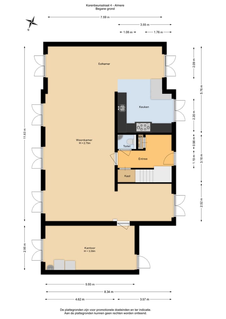 Foto 72 van Korenbeursstraat 4