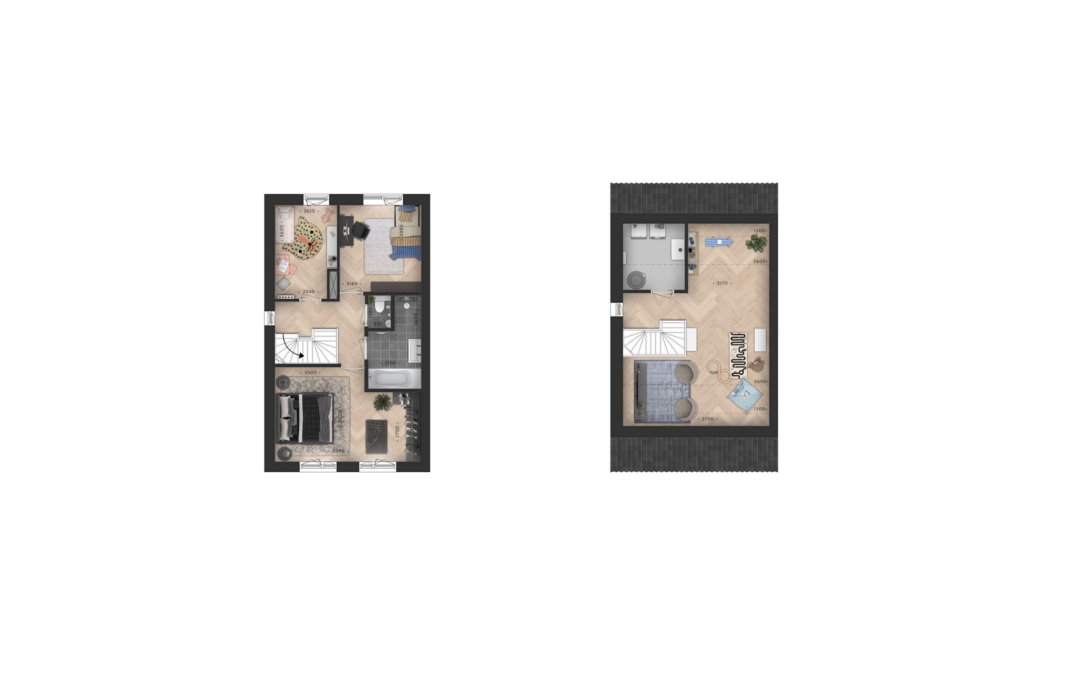 Foto 3 van Molenhoek-Zuid | fase 2 | 2^1-kapwoning B (Bouwnr. 78)