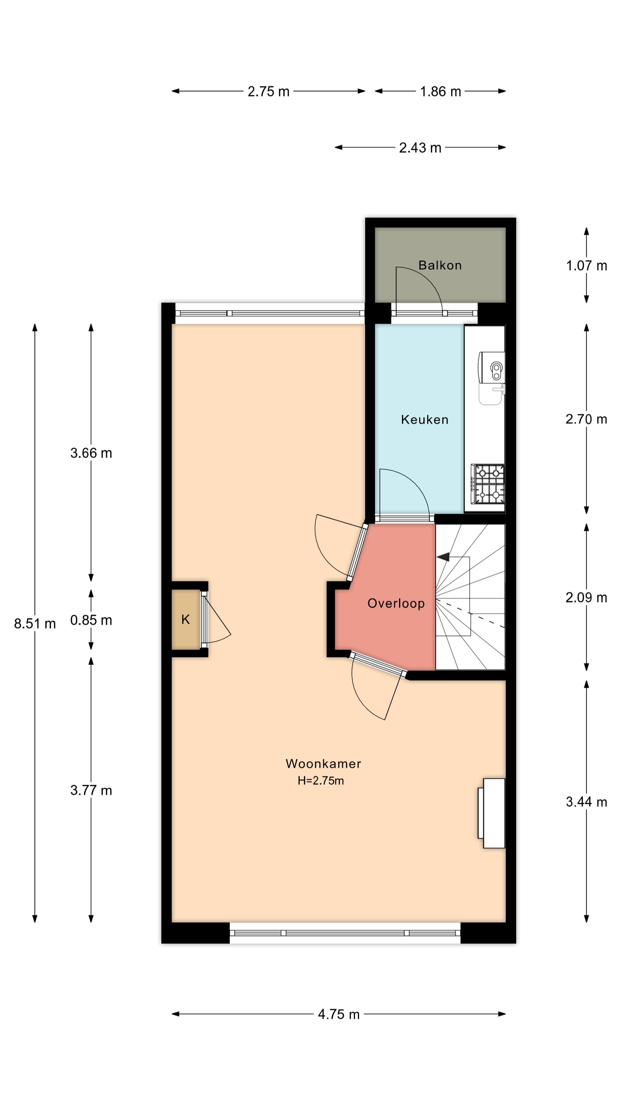 Foto 33 van van der Palmstraat 85
