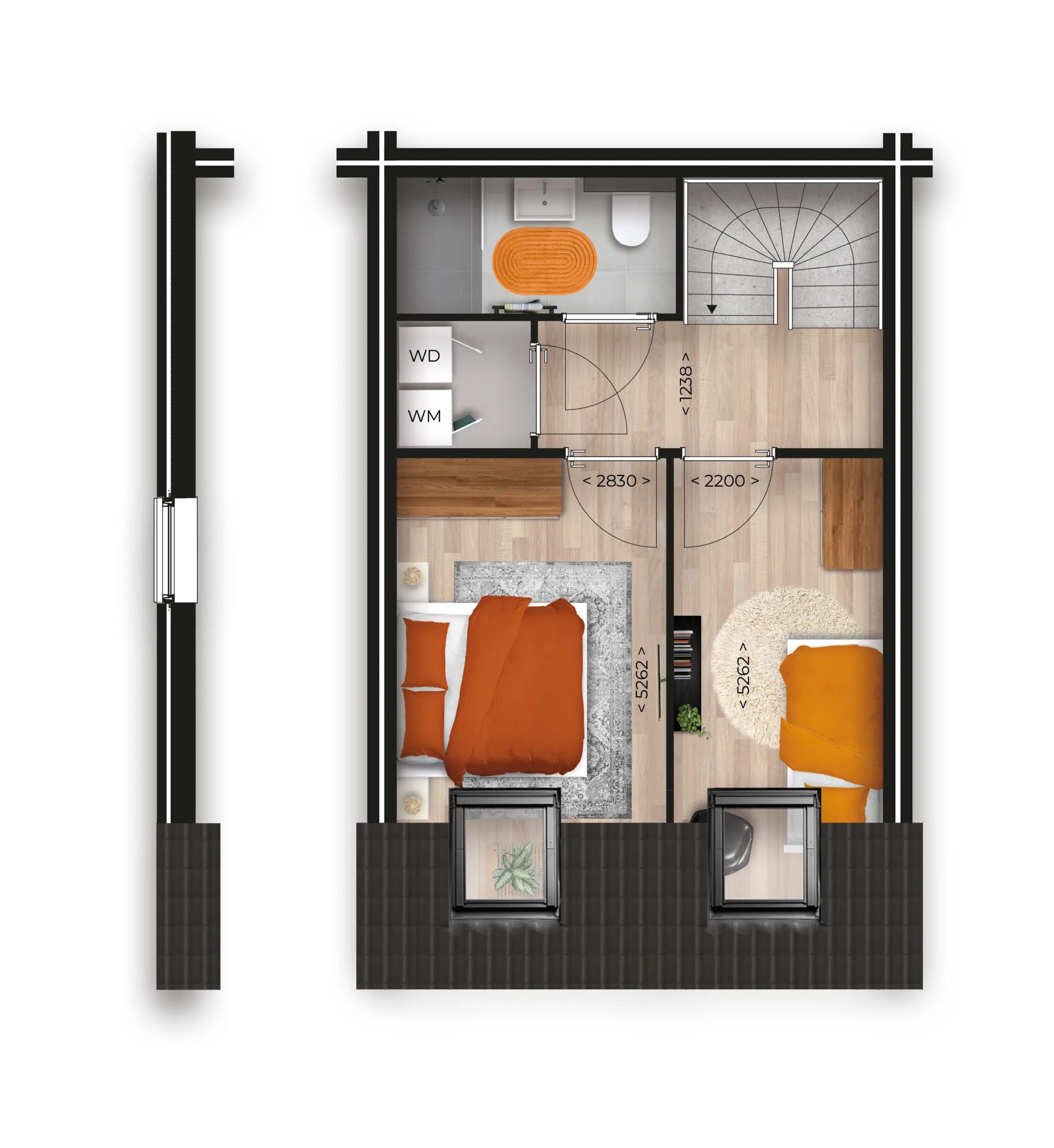 Foto 3 van Boerderijwoningen (Bouwnr. 6)