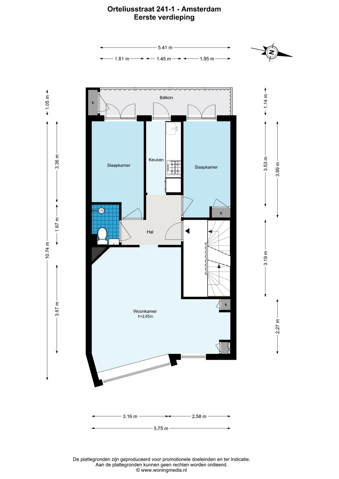 Foto 26 van Orteliusstraat 241-1