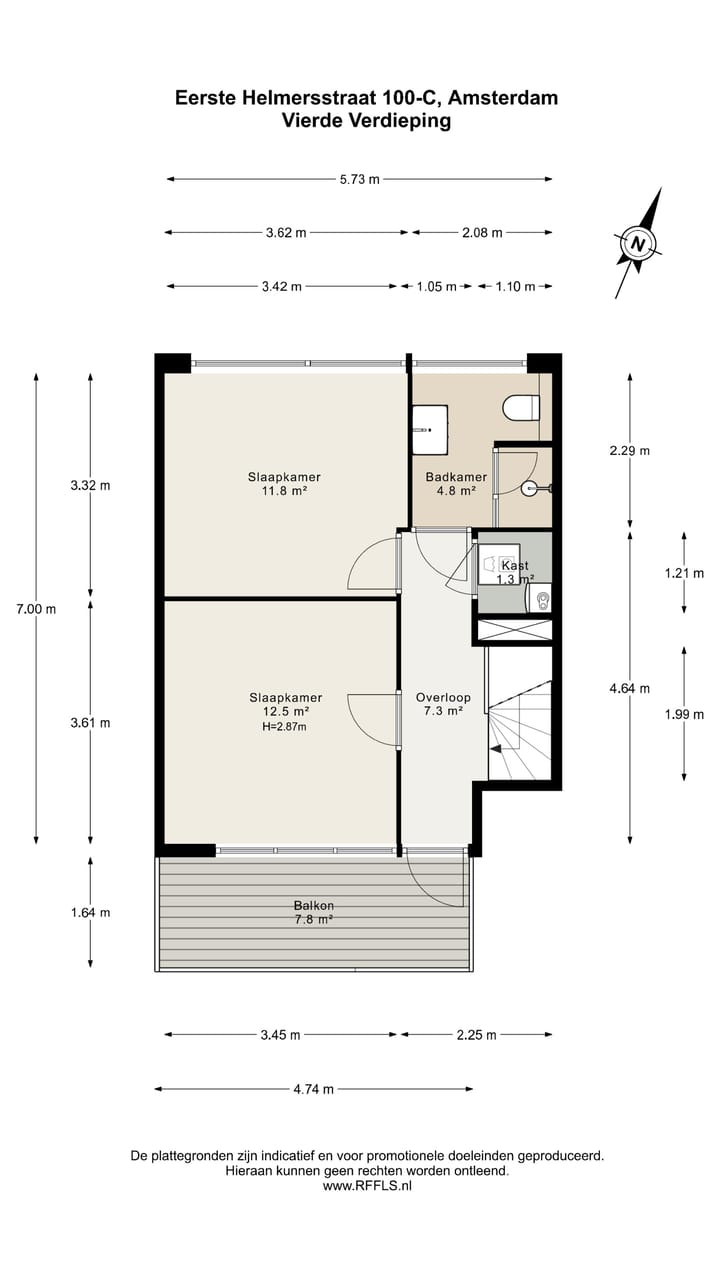 Photo 45 of Eerste Helmersstraat 100-C
