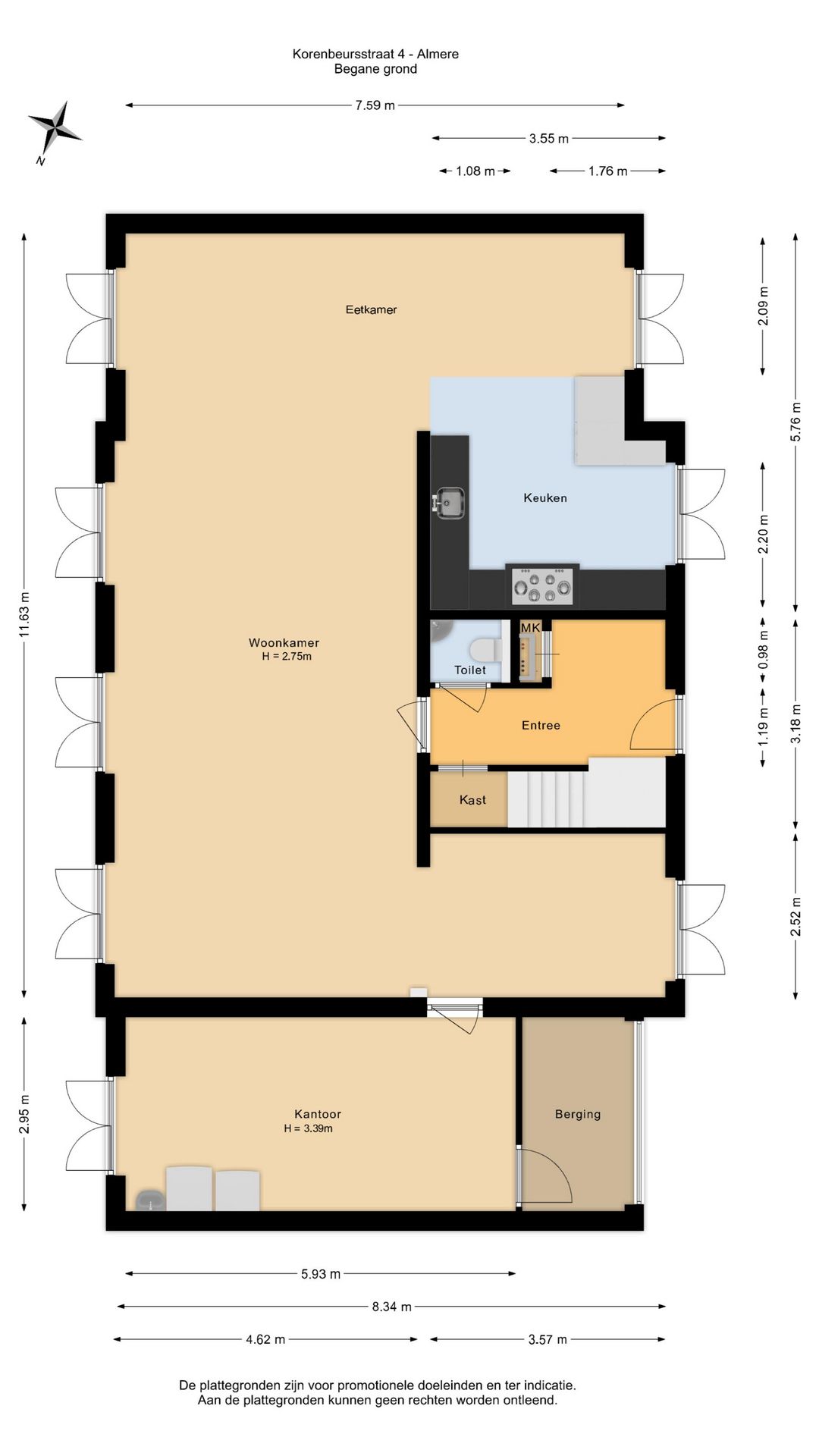 Foto 70 van Korenbeursstraat 4